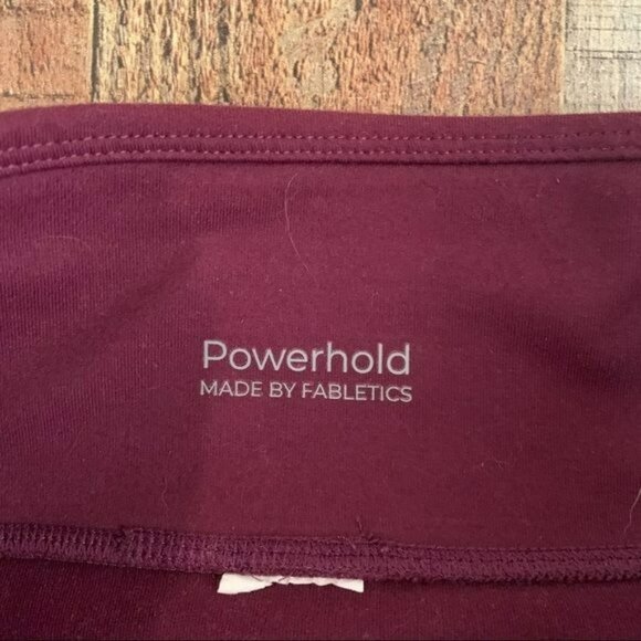 Fabletics mid-rise powerhold colorblock, burgundy - Picture 7 of 12